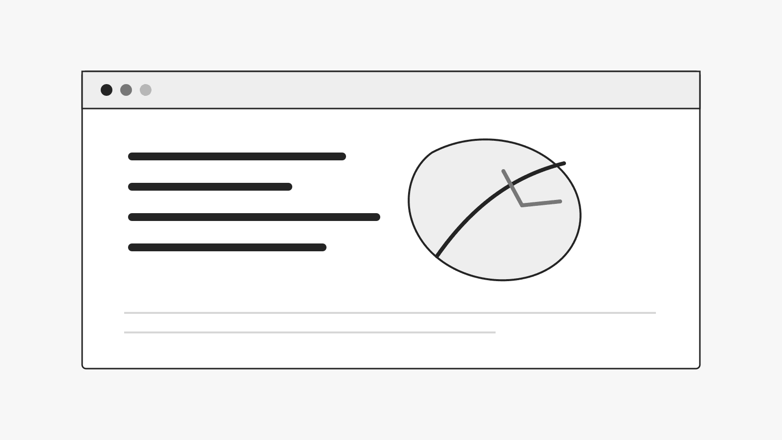 Abstract notebook and browser window illustration